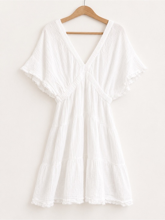 aerie Dresses & Skirts - Aerie V Neck Dress - White - Medium